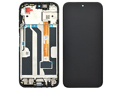 Oppo Oppo A6k - Lcd + Touch Screen + Frame + Switch Tasti Laterali Black