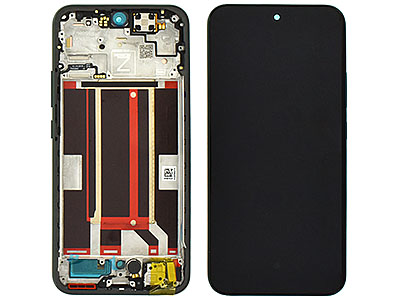 Oppo Reno14 F 5G - Lcd + Touch Screen + Frame + Tasti Laterali Luminous Green