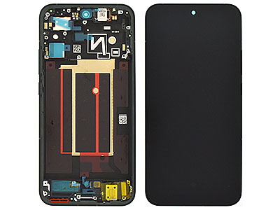 Oppo Reno14 5G - Lcd + Touch Screen + Frame + Tasti Laterali Luminous Green