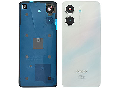 Oppo Oppo A5X - Cover Batteria + Vetrino Camera + Adesivi Laser White
