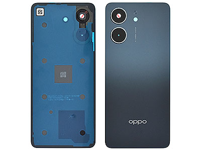 Oppo Oppo A5X - Cover Batteria + Vetrino Camera + Adesivi Black Blue
